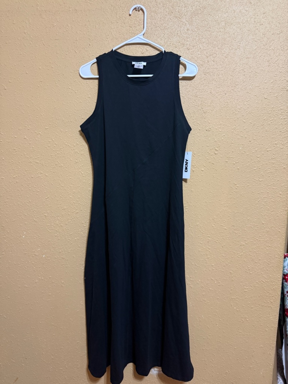 DKNY Black Sleeveless Maxi Dress
